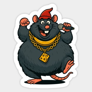Biggie Cheese Mr Boombastic Biggie Cheese Meme Barnyard Rap Songs Sticker